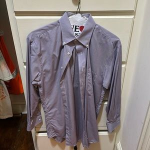 Men’s purple button down